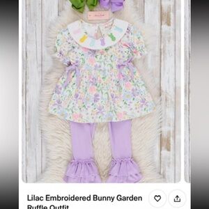 Marie Nicole Baby Dress with Lavender Leggings